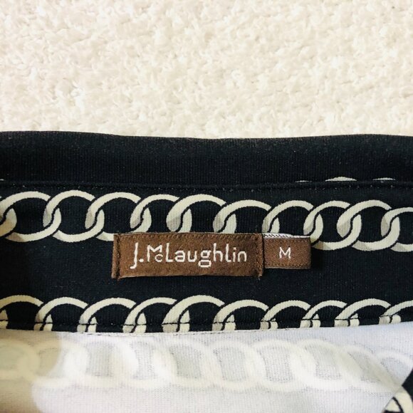 J. McLaughlin Women's Size Medium Chain Pattern Top Shirt - Picture 5 of 5